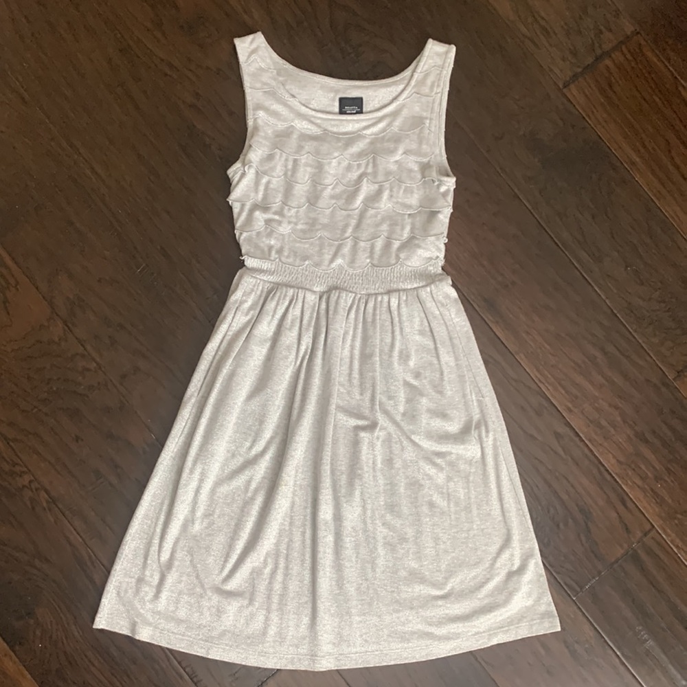 Anthropologie Deletta Silver Linings Scalloped Dress XS - Picture 3 of 3